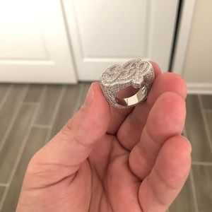 Vs diamond hip hop ring size 6